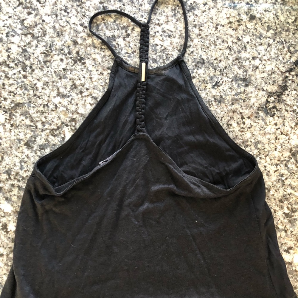 BLACK HALTER TOP - Picture 2 of 2